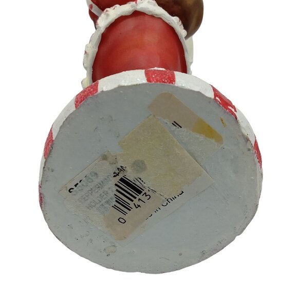 Jolly Peppermint Santa Claus Candle Holder - Picture 6 of 8